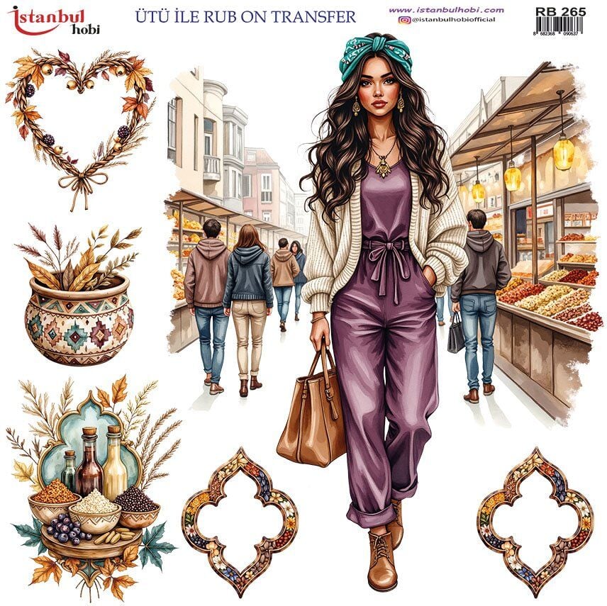 Ütü İle Rub On Transfer 30x30cm RB265