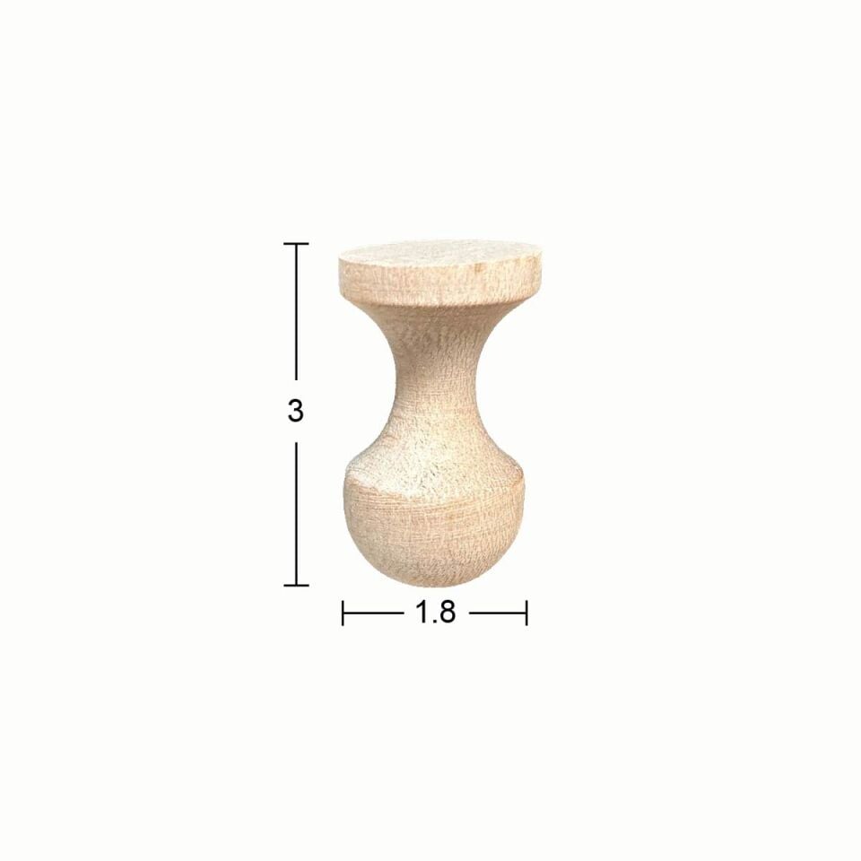 Ahşap Mobilya Ayağı 3cm Gürgen Ağacı FT49