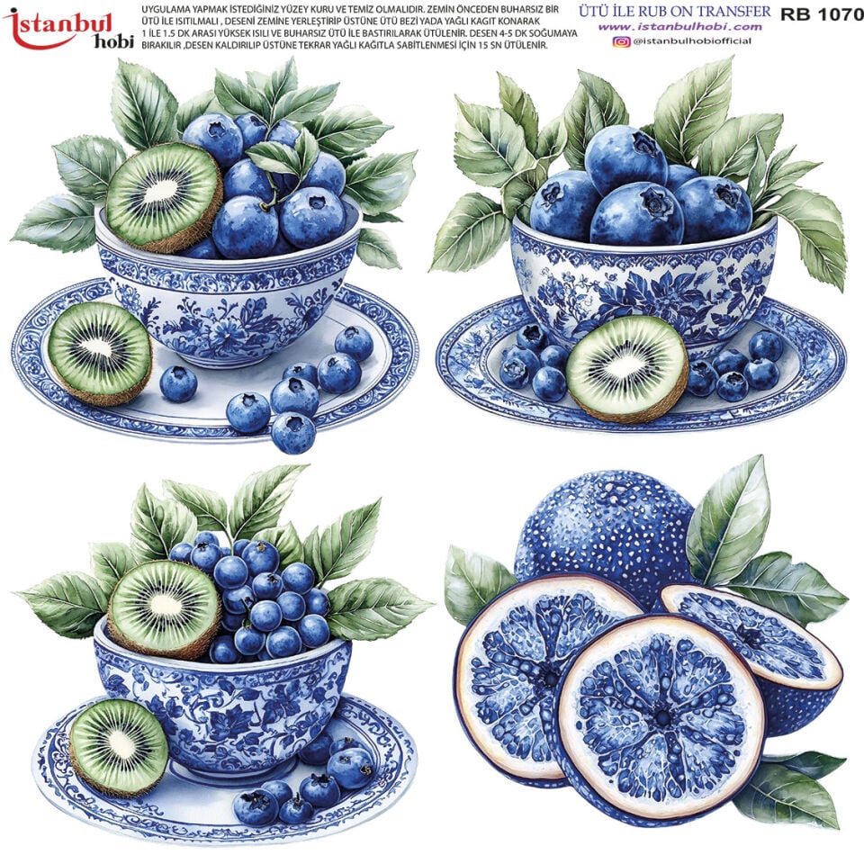 Ütü İle Rub On Transfer 30x30cm RB1070
