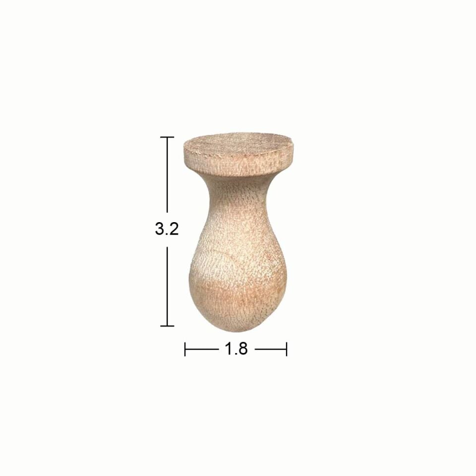 Ahşap Mobilya Ayağı 3,2cm Gürgen Ağacı FT50