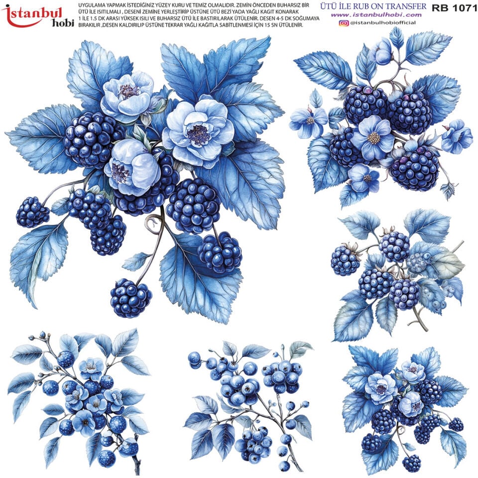 Ütü İle Rub On Transfer 30x30cm RB1071