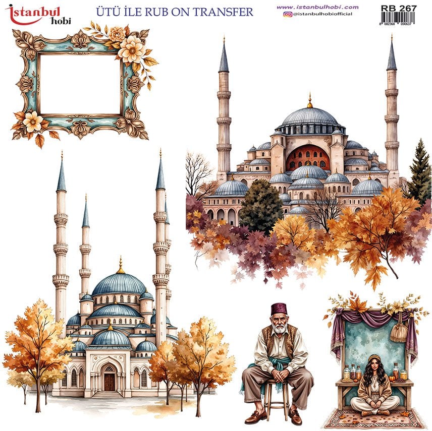 Ütü İle Rub On Transfer 30x30cm RB267