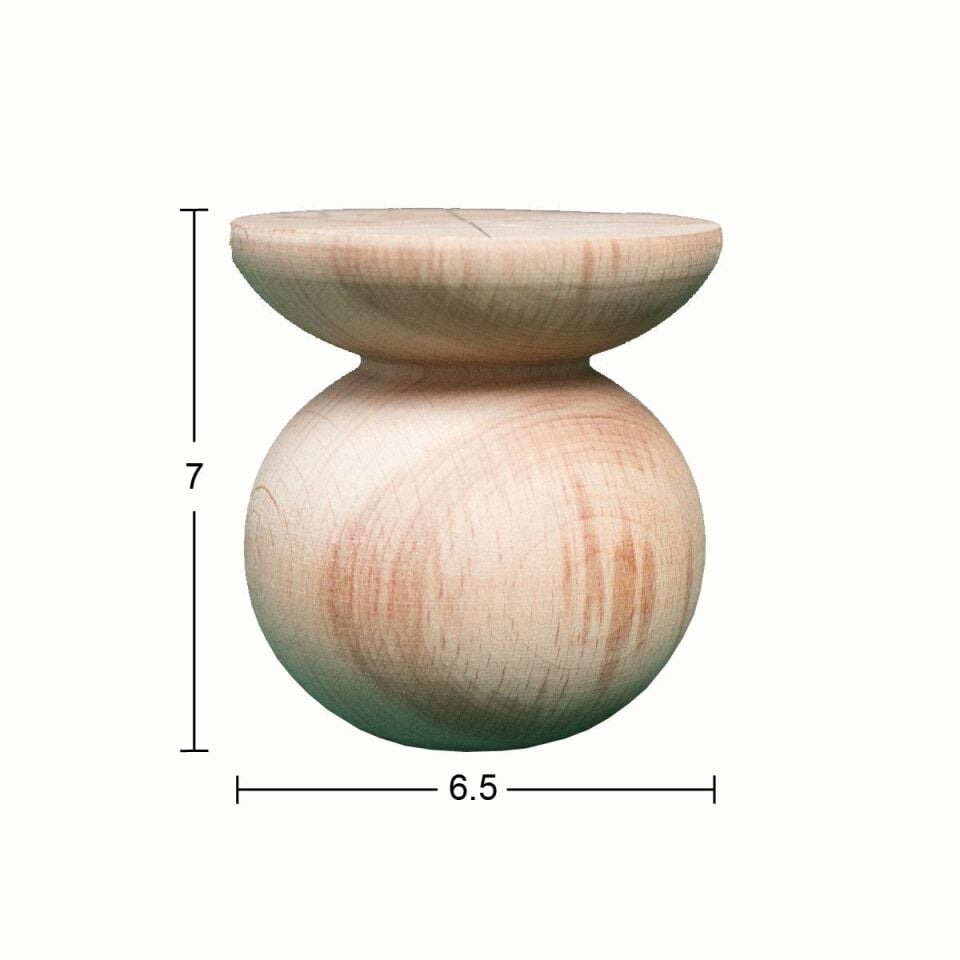 Ahşap Mobilya Ayağı 7cm Gürgen Ağacı FT51