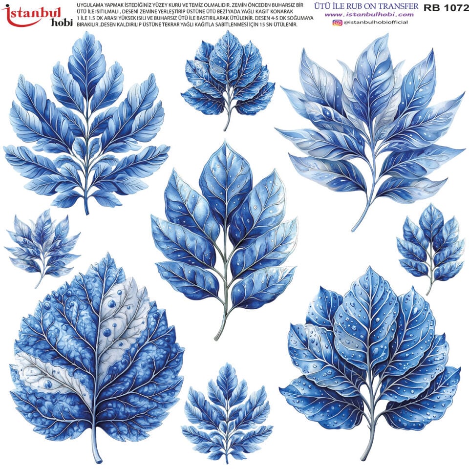 Ütü İle Rub On Transfer 30x30cm RB1072