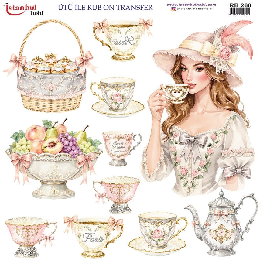 Ütü İle Rub On Transfer 30x30cm RB268