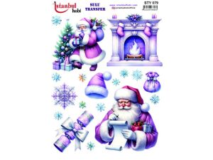 Yılbaşı Sulu Transfer Kağıdı 25x35cm STY-079