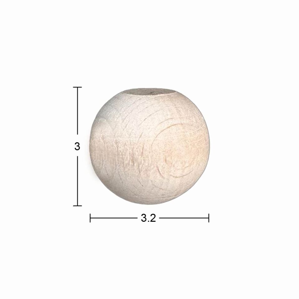 Ahşap Mobilya Ayağı 3cm Gürgen Ağacı FT52