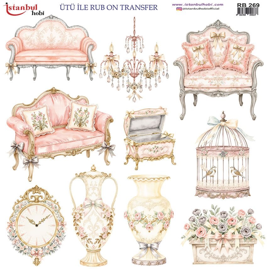 Ütü İle Rub On Transfer 30x30cm RB269