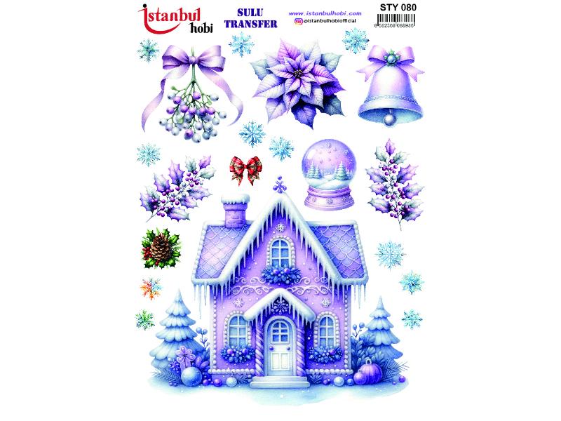 Yılbaşı Sulu Transfer Kağıdı 25x35cm STY-080