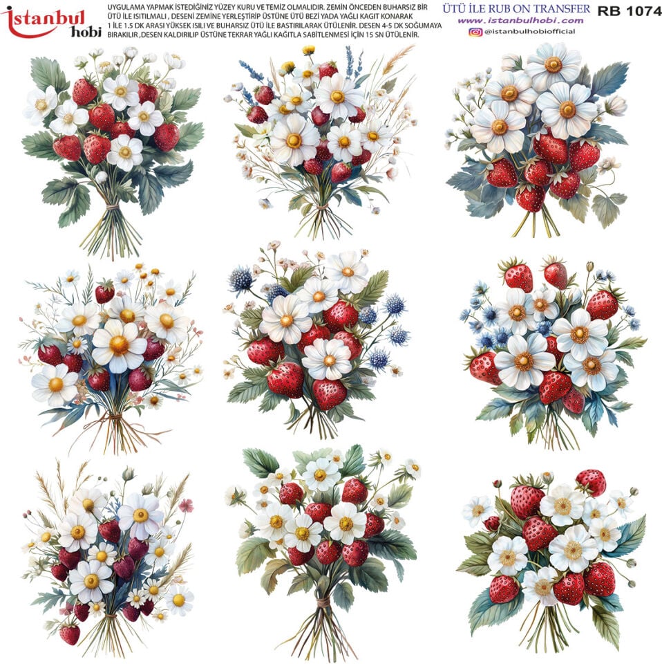 Ütü İle Rub On Transfer 30x30cm RB1074