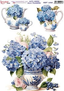 Koyu Zemin Sulu Transfer Kağıdı 25x35cm KST138