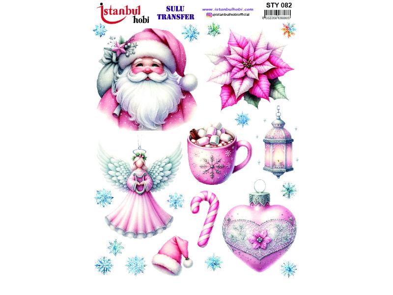 Yılbaşı Sulu Transfer Kağıdı 25x35cm STY-082