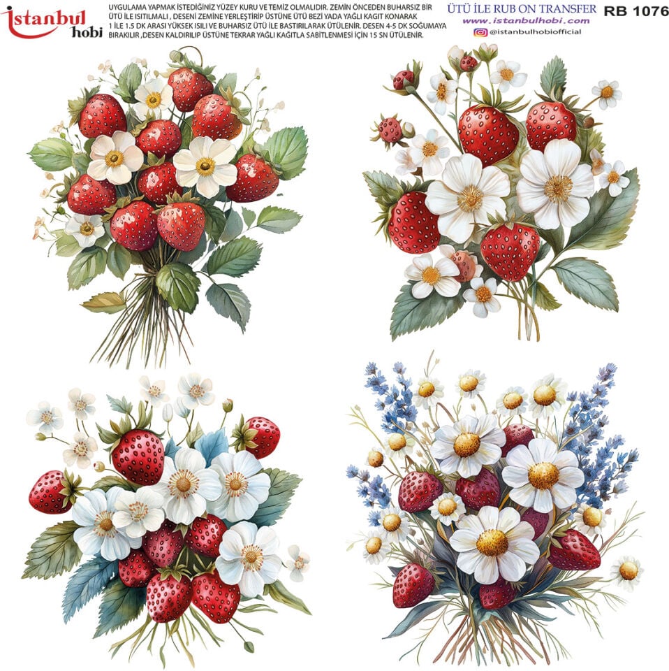 Ütü İle Rub On Transfer 30x30cm RB1076