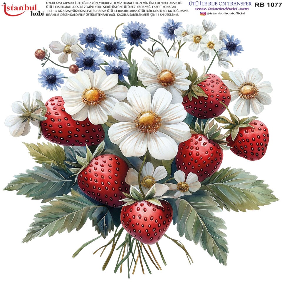 Ütü İle Rub On Transfer 30x30cm RB1077
