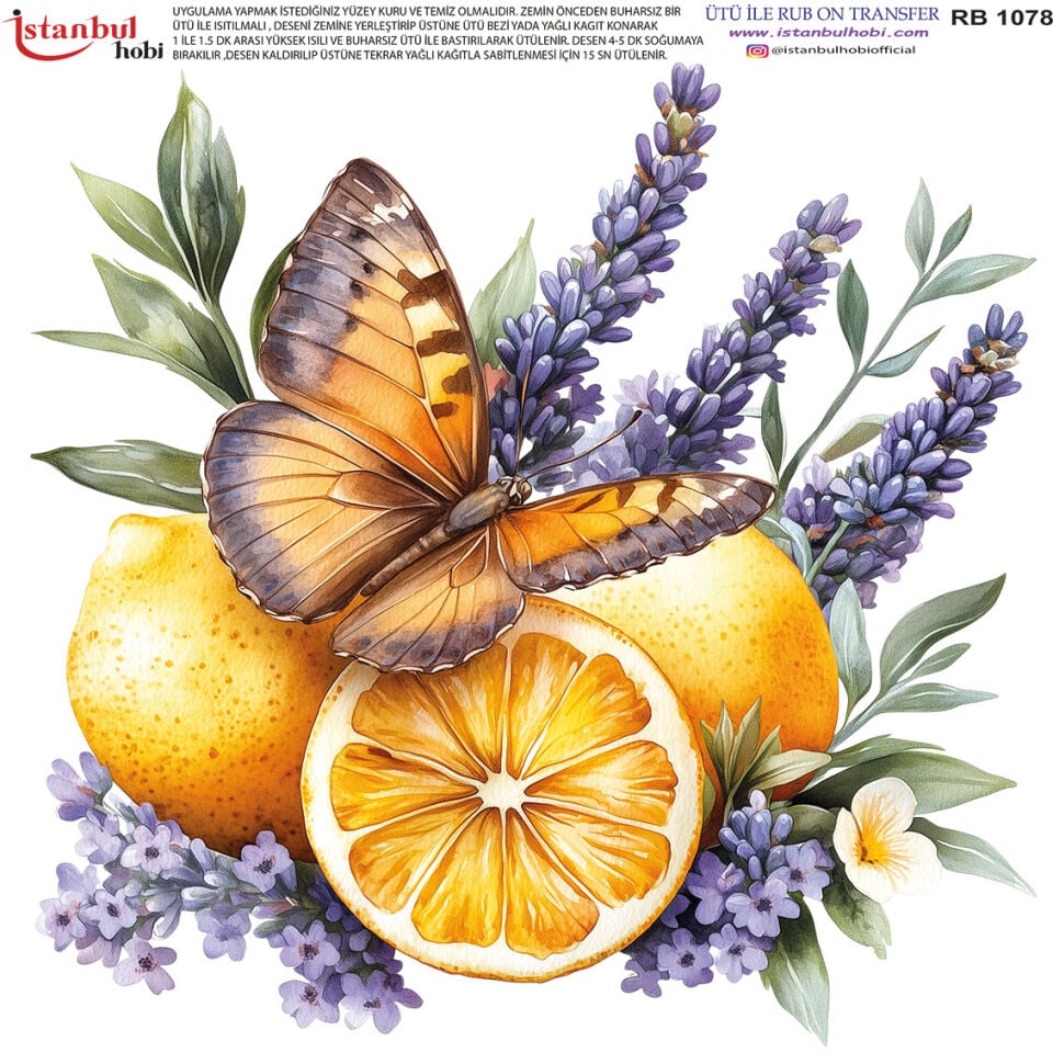 Ütü İle Rub On Transfer 30x30cm RB1078