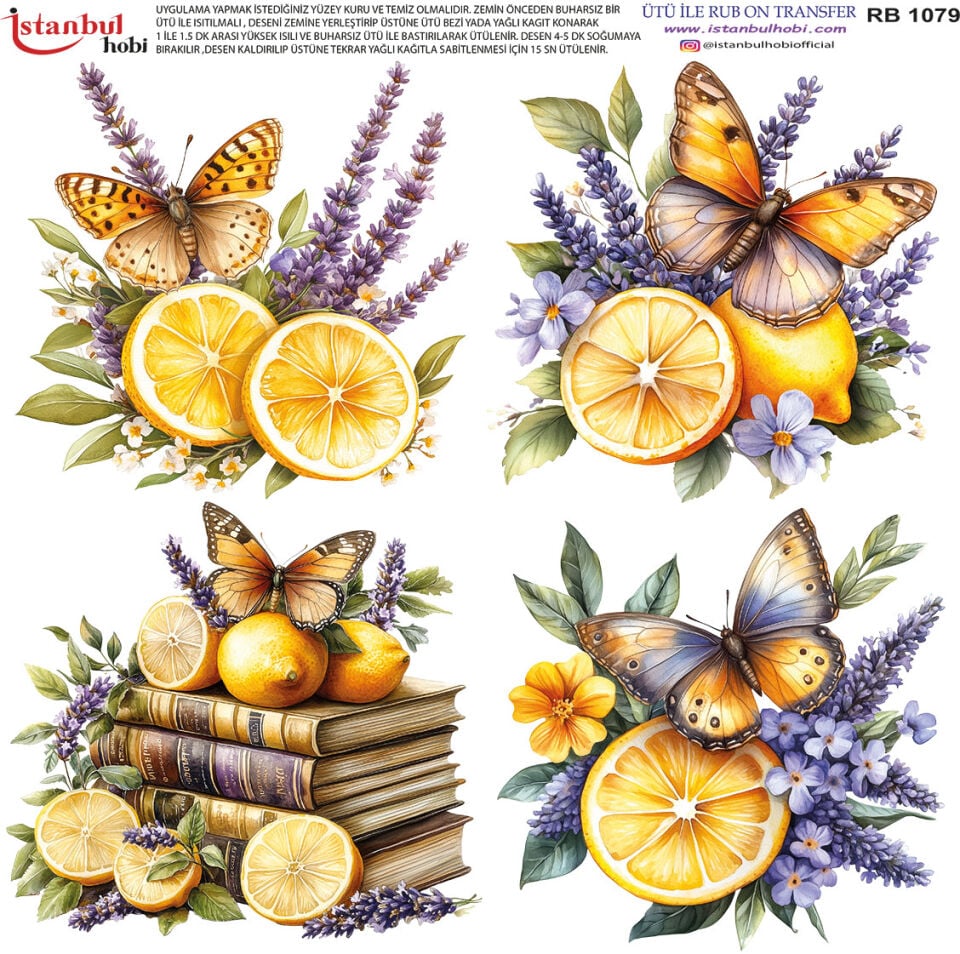 Ütü İle Rub On Transfer 30x30cm RB1079