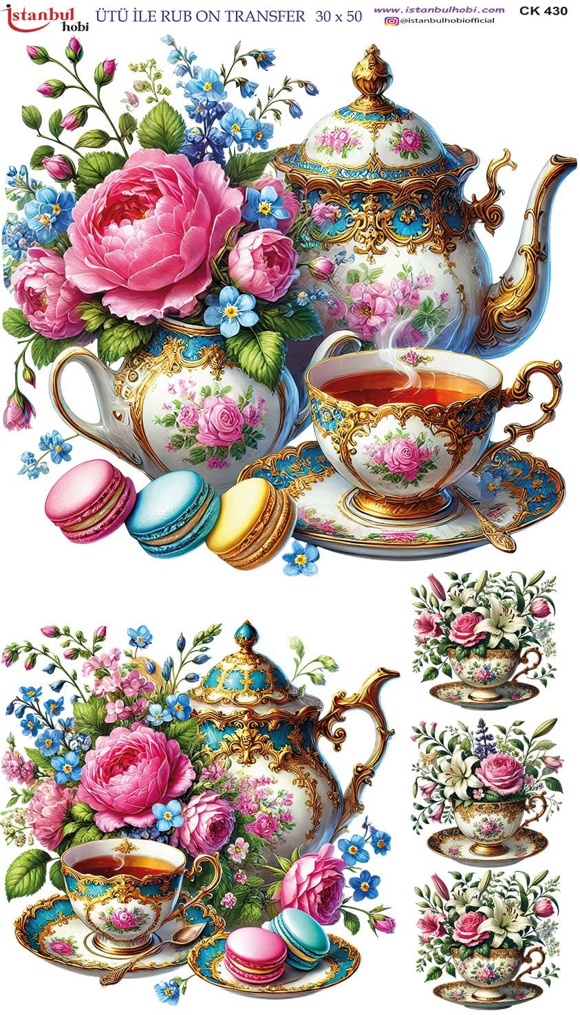 Ütü İle Rub On Transfer 30x50cm CK430