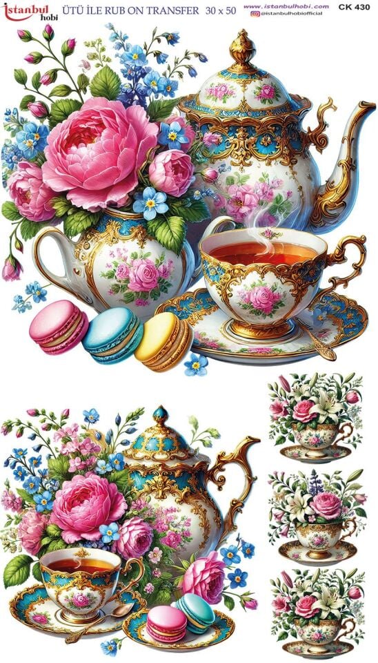 Ütü İle Rub On Transfer 30x50cm CK430