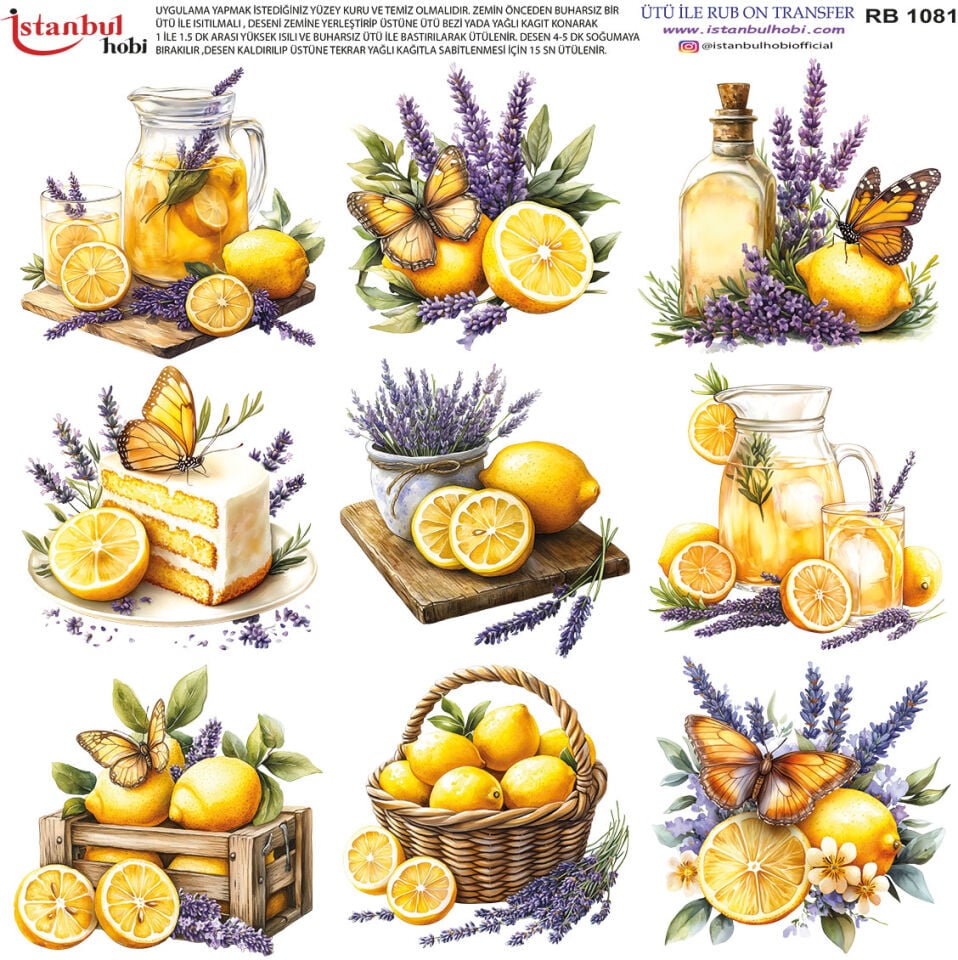 Ütü İle Rub On Transfer 30x30cm RB1081