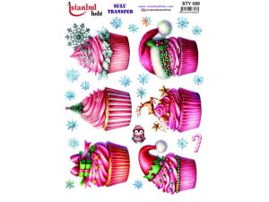Yılbaşı Sulu Transfer Kağıdı 25x35cm STY-088