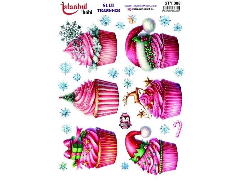 Yılbaşı Sulu Transfer Kağıdı 25x35cm STY-088