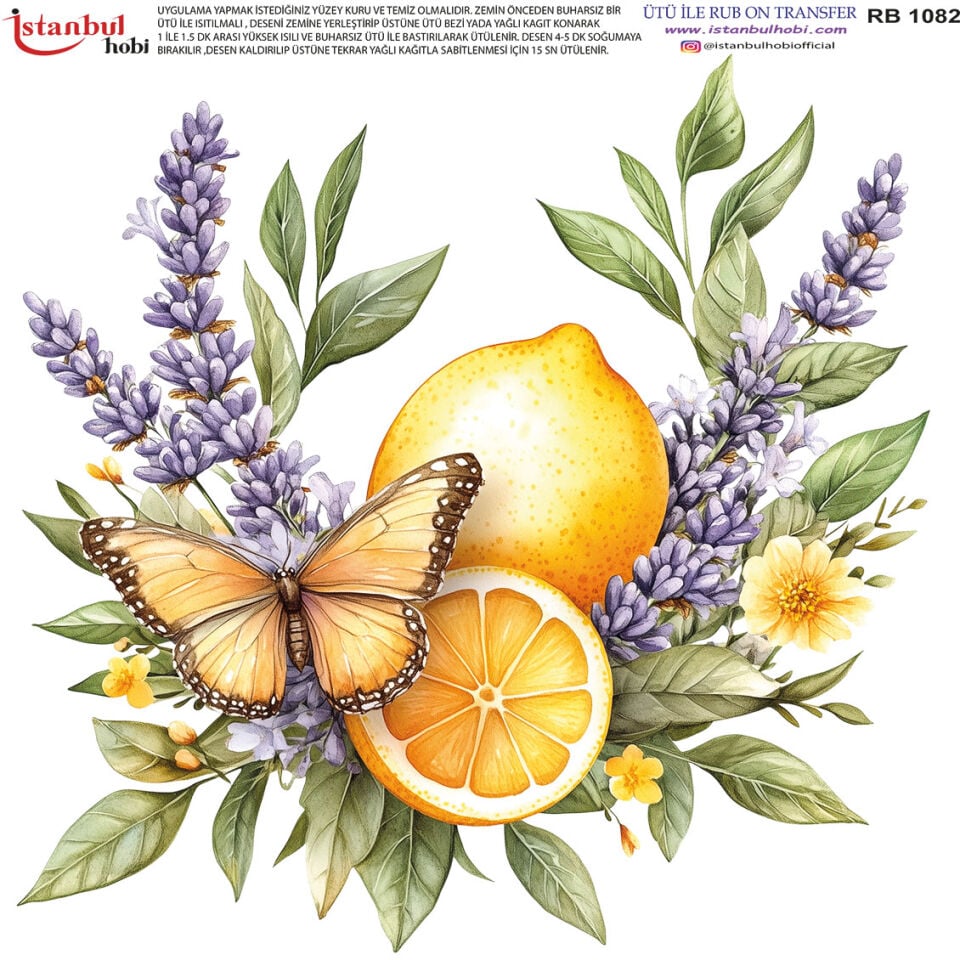 Ütü İle Rub On Transfer 30x30cm RB1082