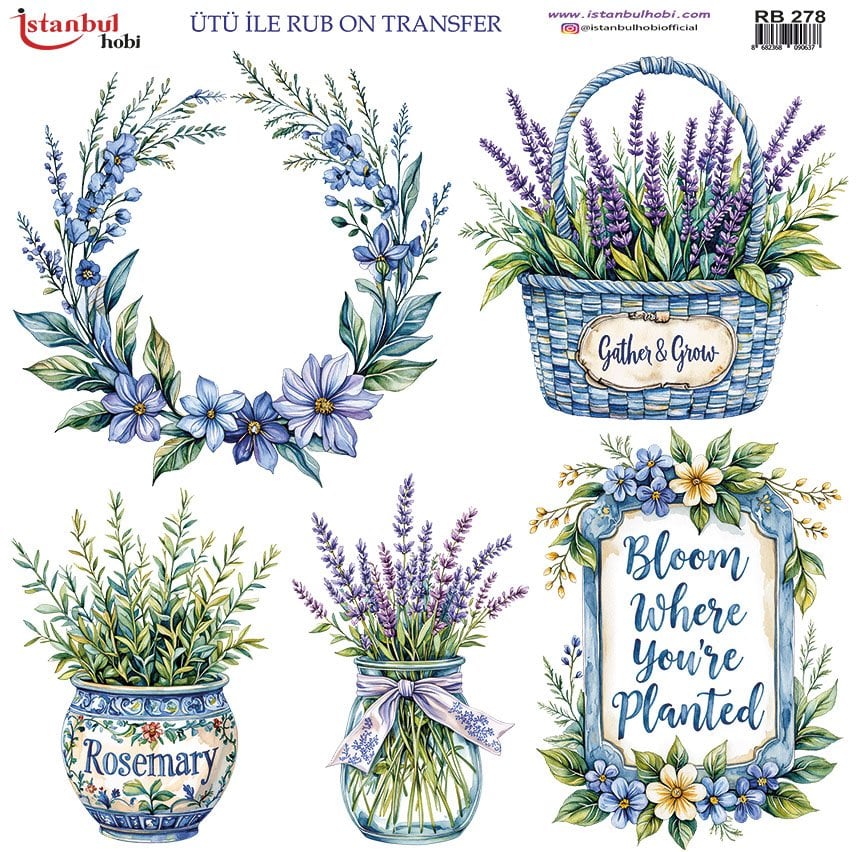 Ütü İle Rub On Transfer 30x30cm RB278