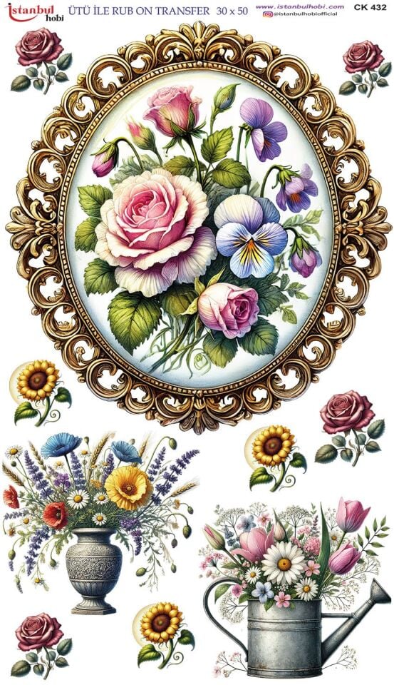 Ütü İle Rub On Transfer 30x50cm CK432