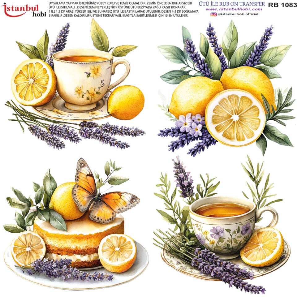 Ütü İle Rub On Transfer 30x30cm RB1083
