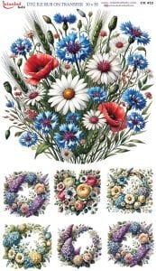 Ütü İle Rub On Transfer 30x50cm CK433