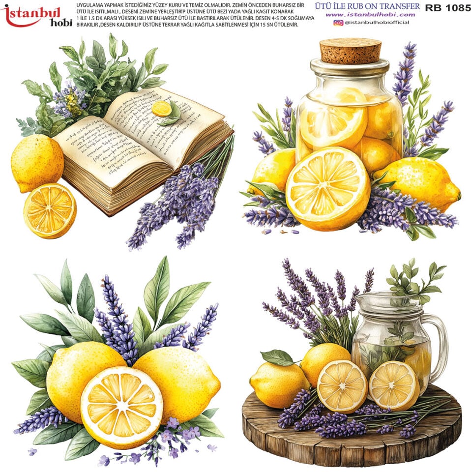 Ütü İle Rub On Transfer 30x30cm RB1085