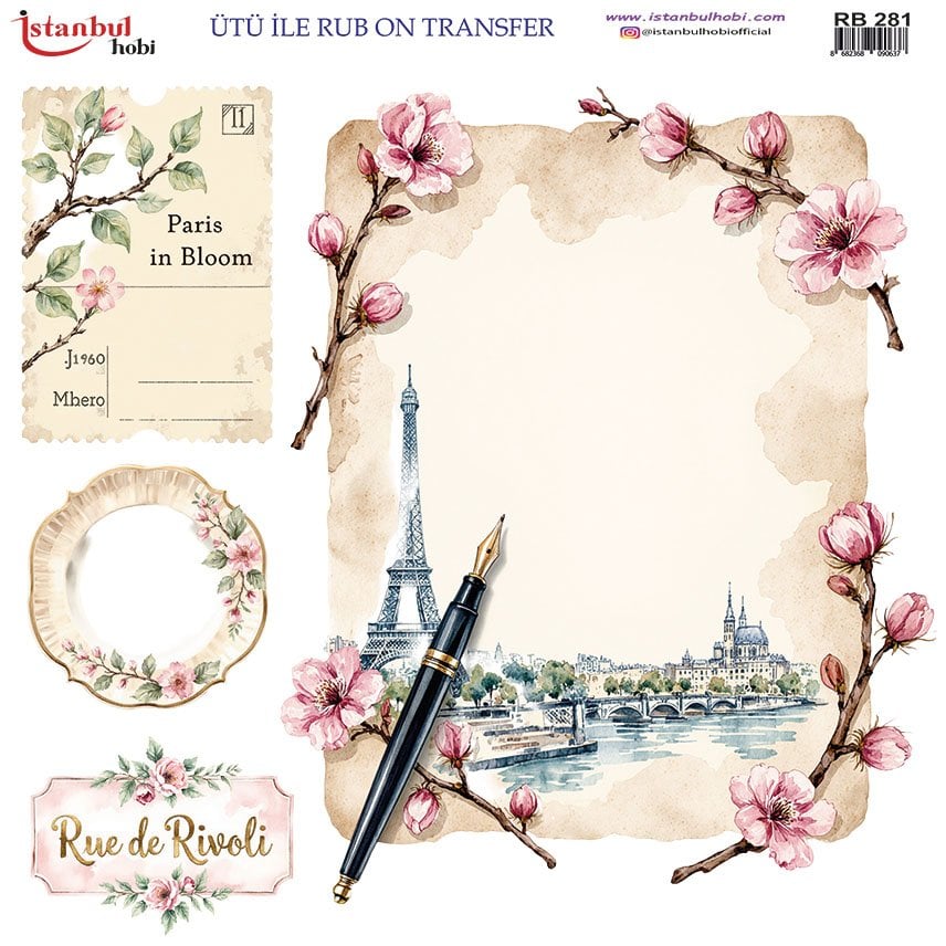 Ütü İle Rub On Transfer 30x30cm RB281