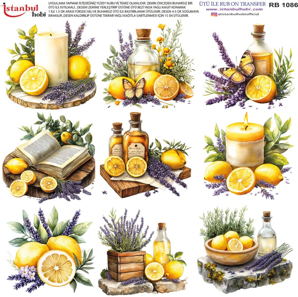 Ütü İle Rub On Transfer 30x30cm RB1086