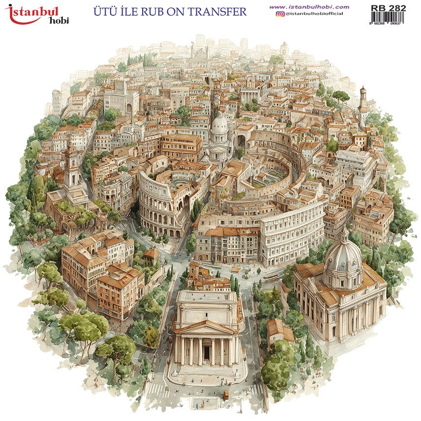 Ütü İle Rub On Transfer 30x30cm RB282
