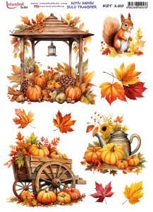 Koyu Zemin Sulu Transfer Kağıdı 25x35cm KST150