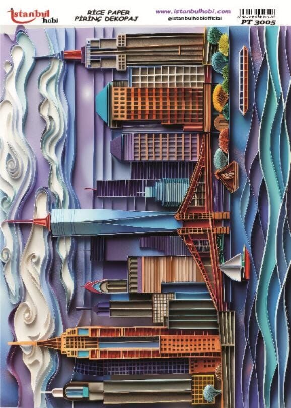 Pirinç Dekopaj Kağıdı 30x42cm PT-3005