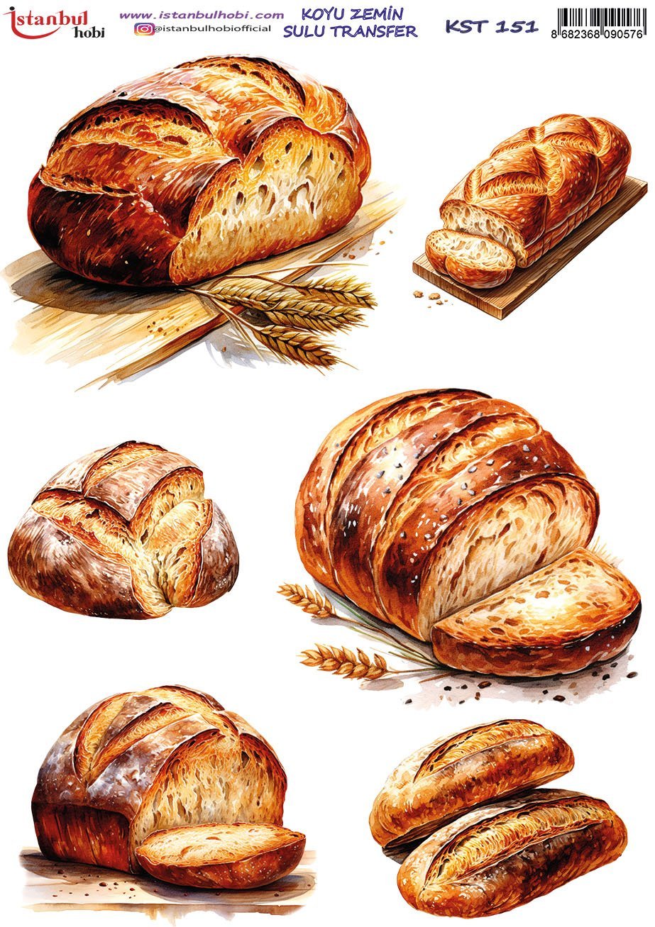 Koyu Zemin Sulu Transfer Kağıdı 25x35cm KST151