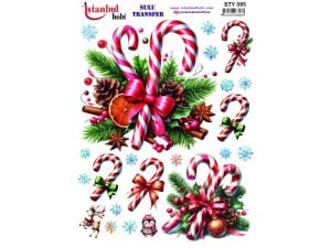 Yılbaşı Sulu Transfer Kağıdı 25x35cm STY-095