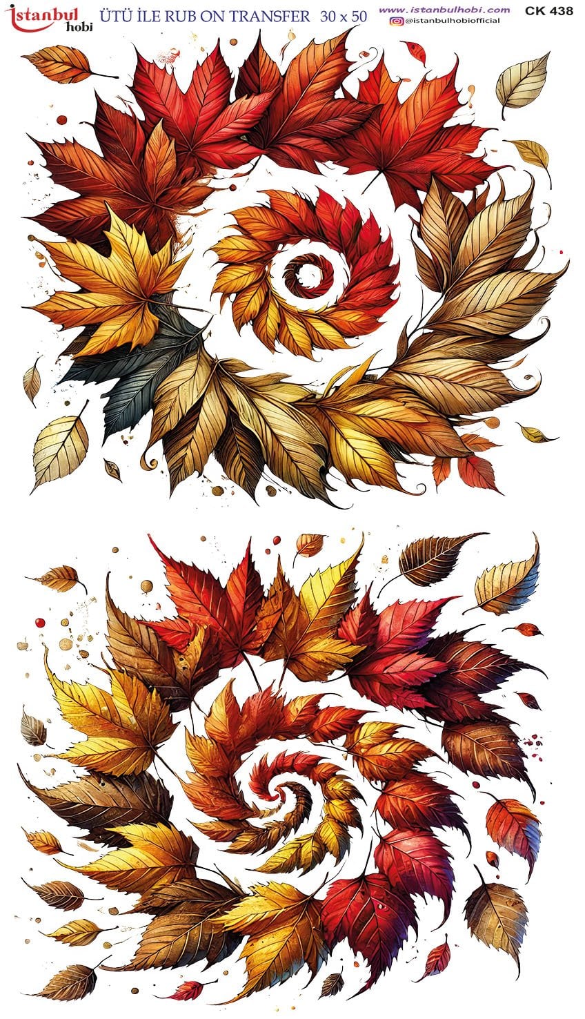 Ütü İle Rub On Transfer 30x50cm CK438