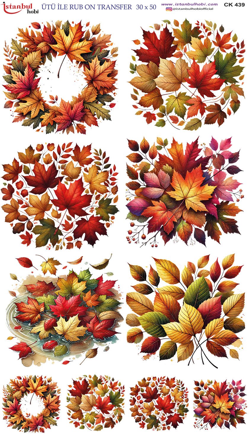 Ütü İle Rub On Transfer 30x50cm CK439