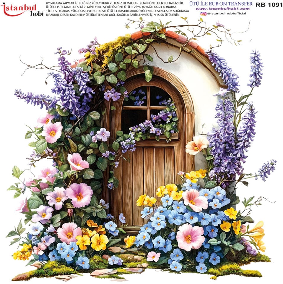 Ütü İle Rub On Transfer 30x30cm RB1091