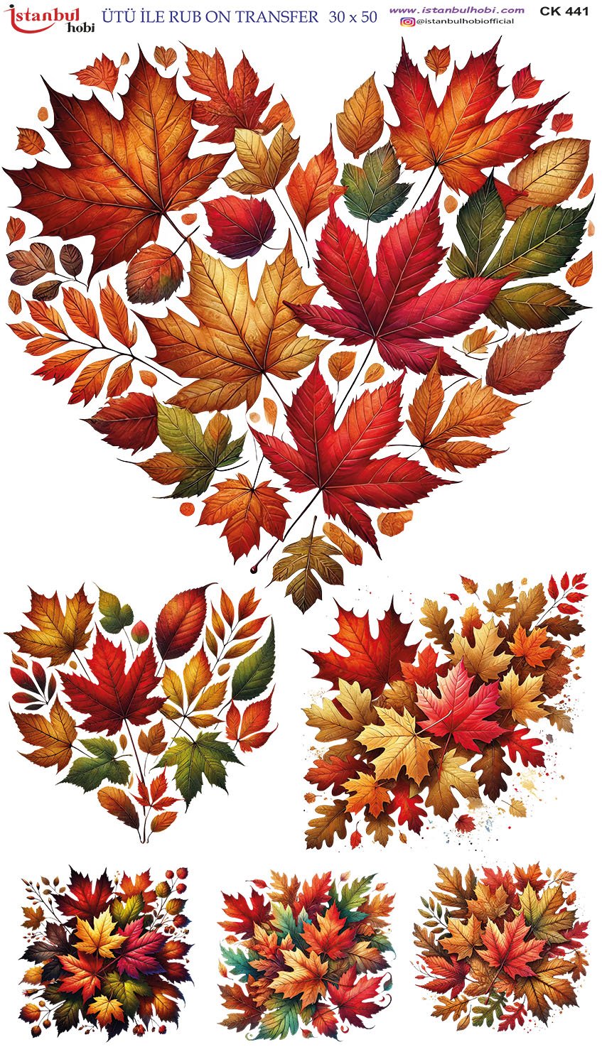 Ütü İle Rub On Transfer 30x50cm CK441