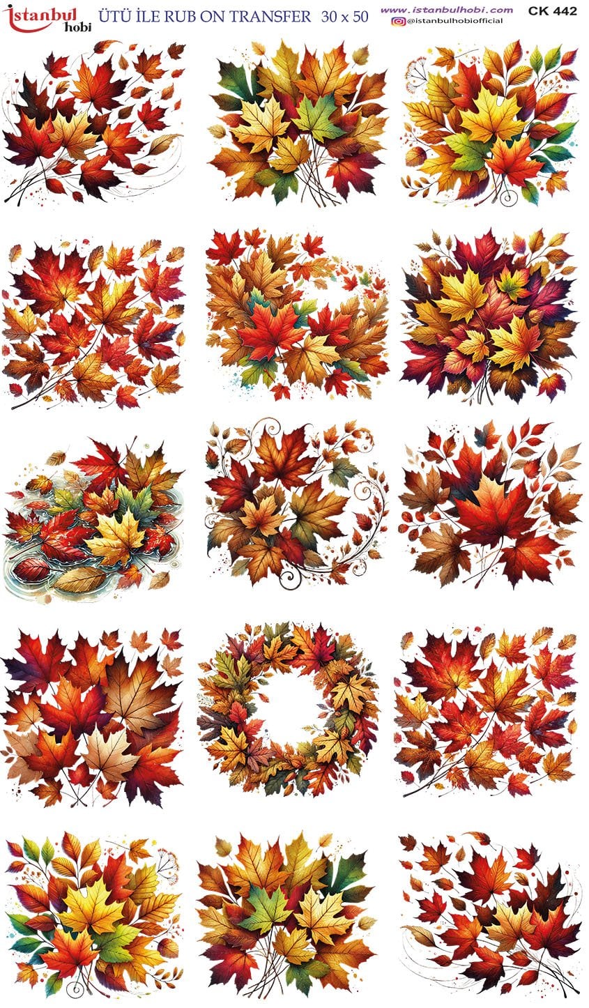Ütü İle Rub On Transfer 30x50cm CK442