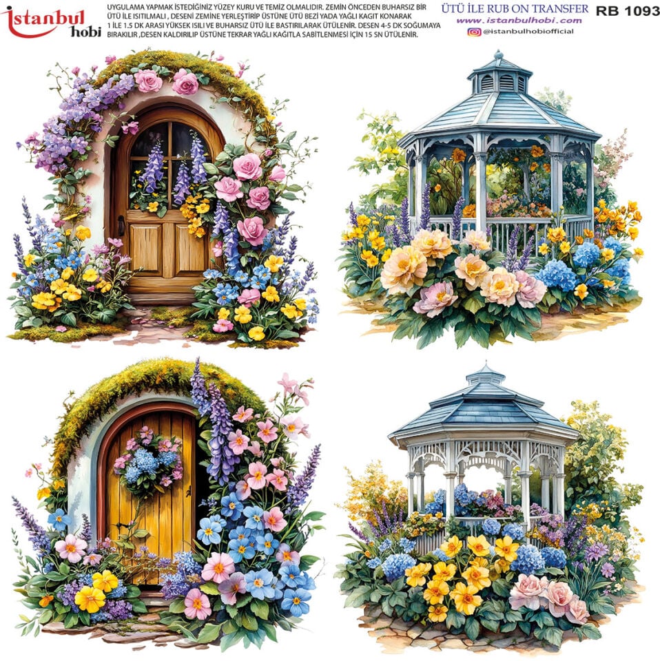 Ütü İle Rub On Transfer 30x30cm RB1093