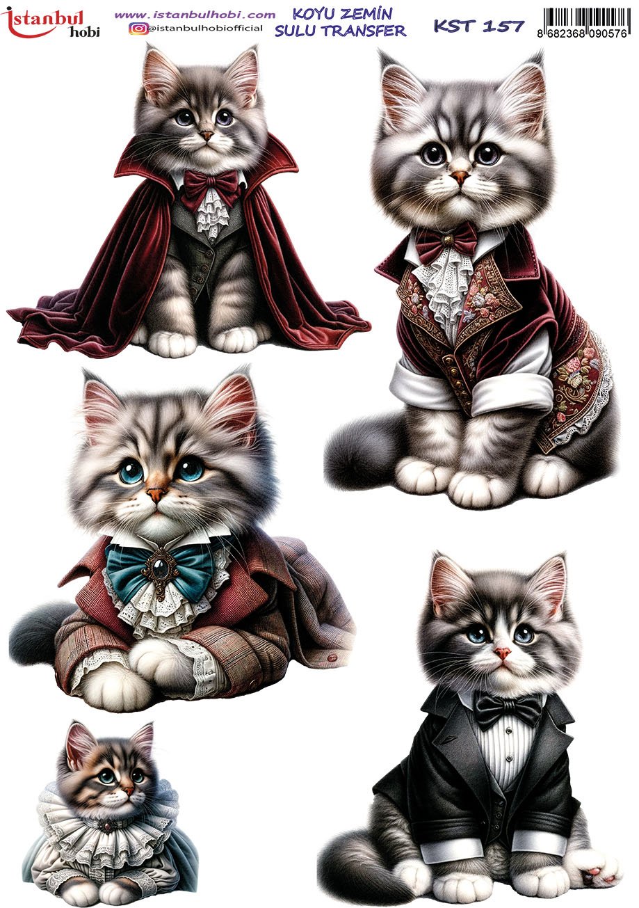 Koyu Zemin Sulu Transfer Kağıdı 25x35cm KST157