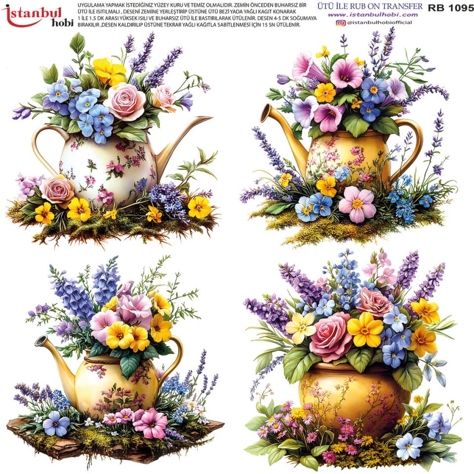 Ütü İle Rub On Transfer 30x30cm RB1095