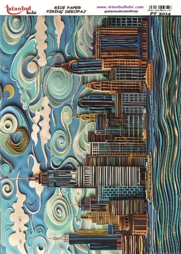 Pirinç Dekopaj Kağıdı 30x42cm PT-3014