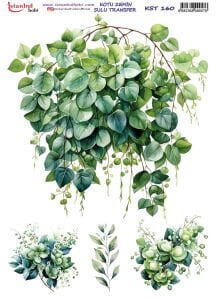 Koyu Zemin Sulu Transfer Kağıdı 25x35cm KST160