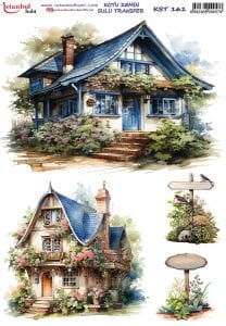 Koyu Zemin Sulu Transfer Kağıdı 25x35cm KST161