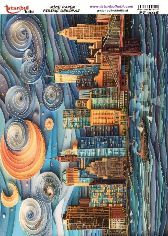 Pirinç Dekopaj Kağıdı 30x42cm PT-3016
